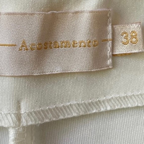 Acostamento Faux Leather White Shorts S - Picture 4 of 4